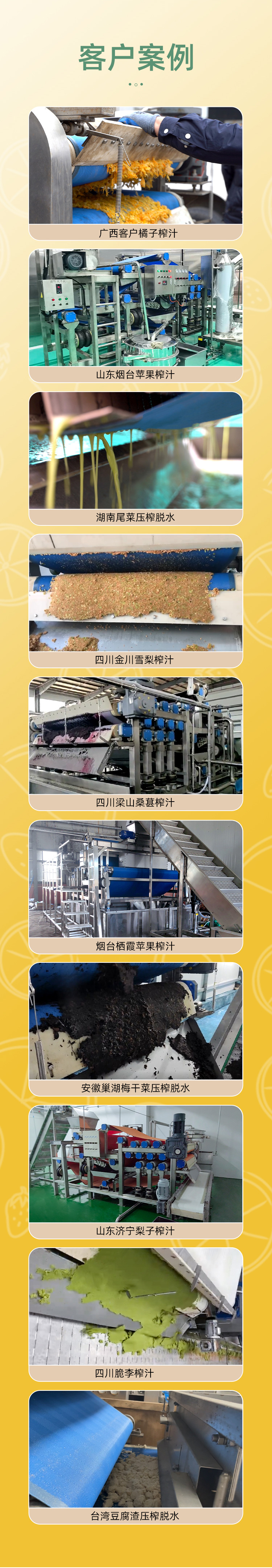 帶式蘋果汁壓榨生產(chǎn)線